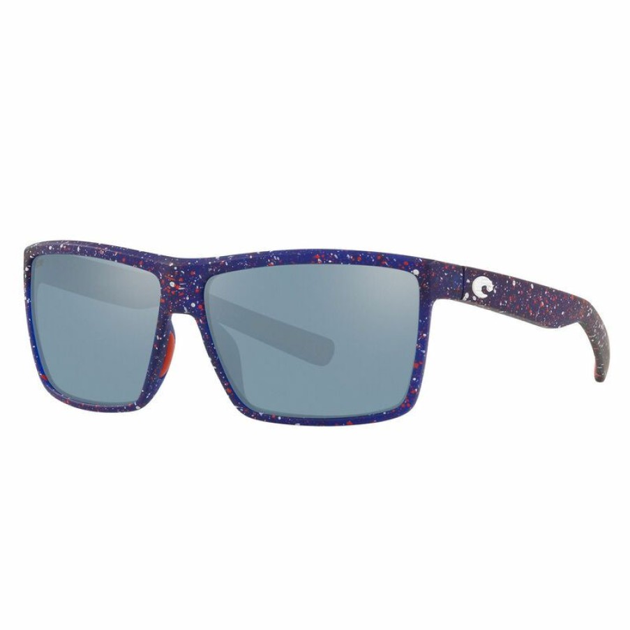 Men'S Accessories * | Costa Rinconcito 580G Polarized Sunglasses Usa Black Frame/Blue Mirror Lens