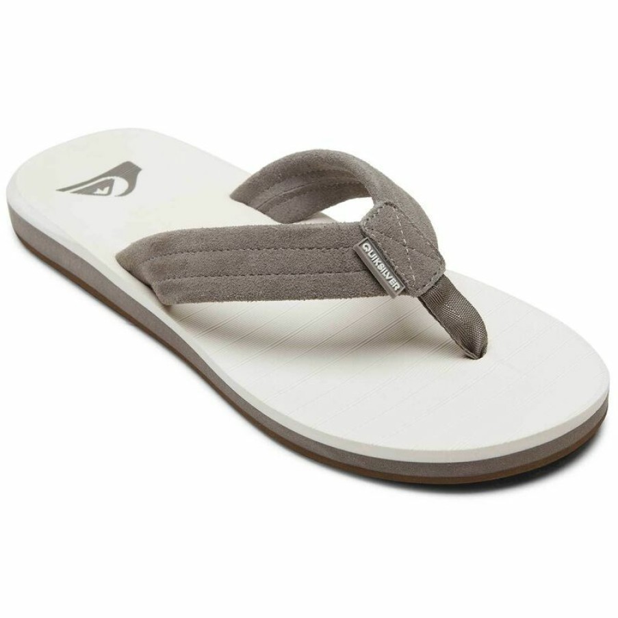 Men'S Shoes * | Quiksilver Men'S Carver Suede Flip-Flop Sandals