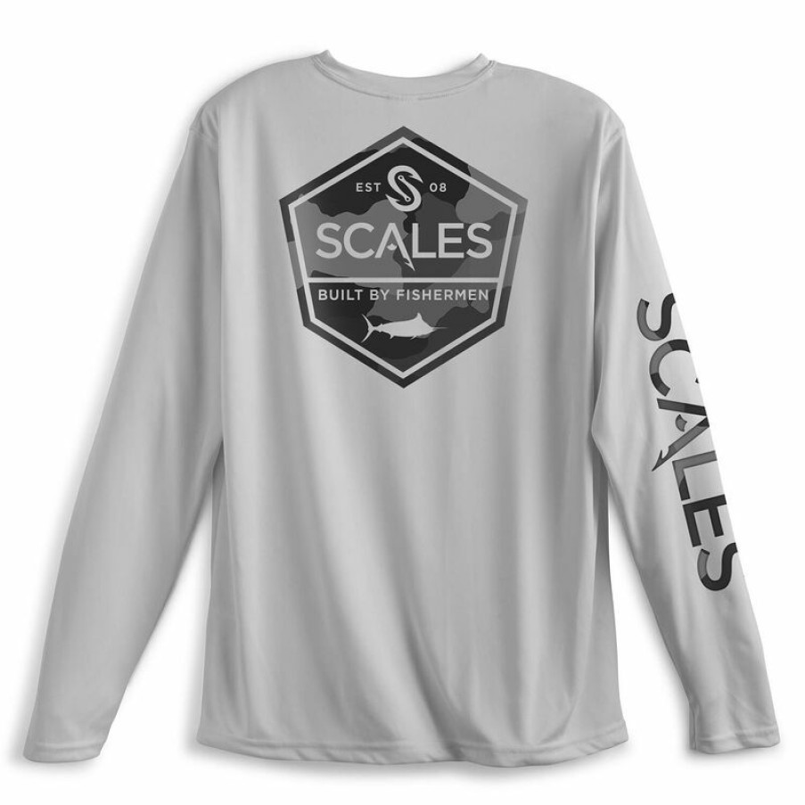 Men'S Shirts * | Scales Men'S Built Pro Performance Pocket Shirt Grey