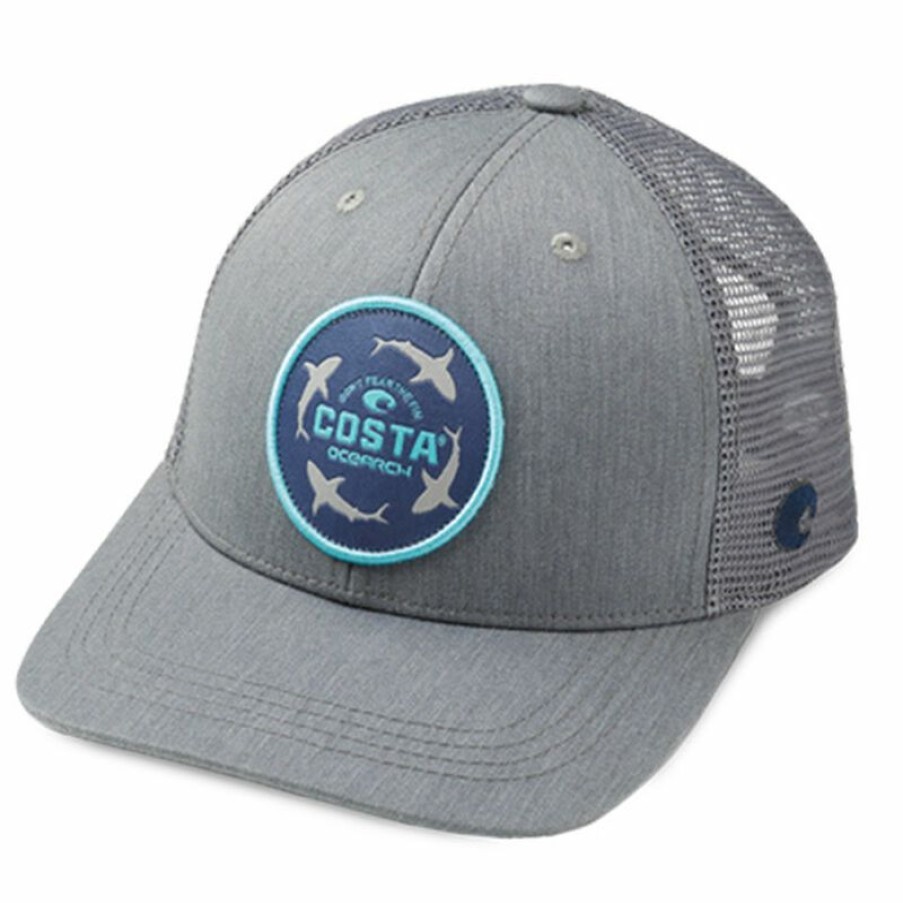 Men'S Accessories * | Costa Ocearch Circle Shark Hat Gray