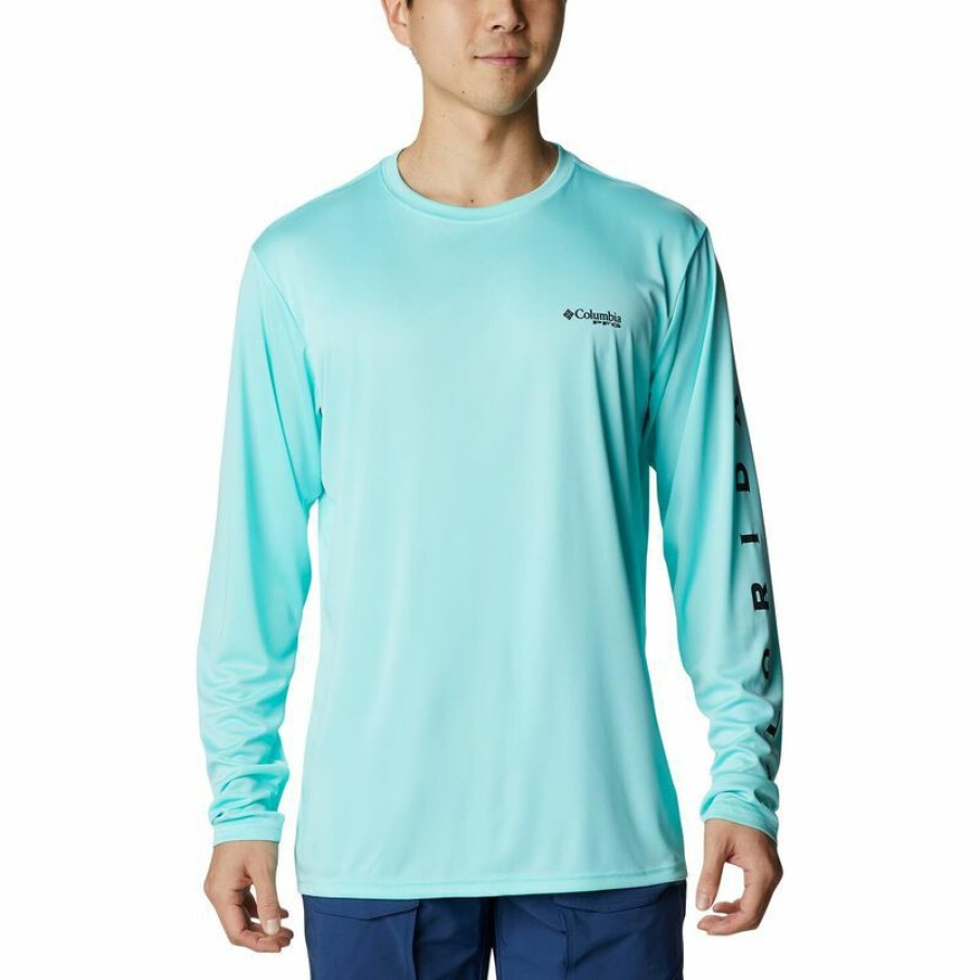 Men'S Shirts * | Columbia Men'S Terminal Tackle Pfg Destination Shirt