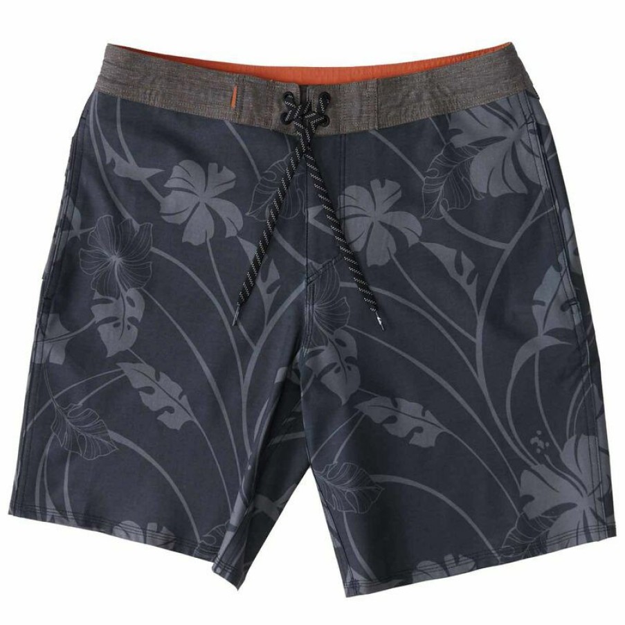 Men'S Swimwear * | Quiksilver Waterman Men'S Paradise Harbor Board Shorts Black