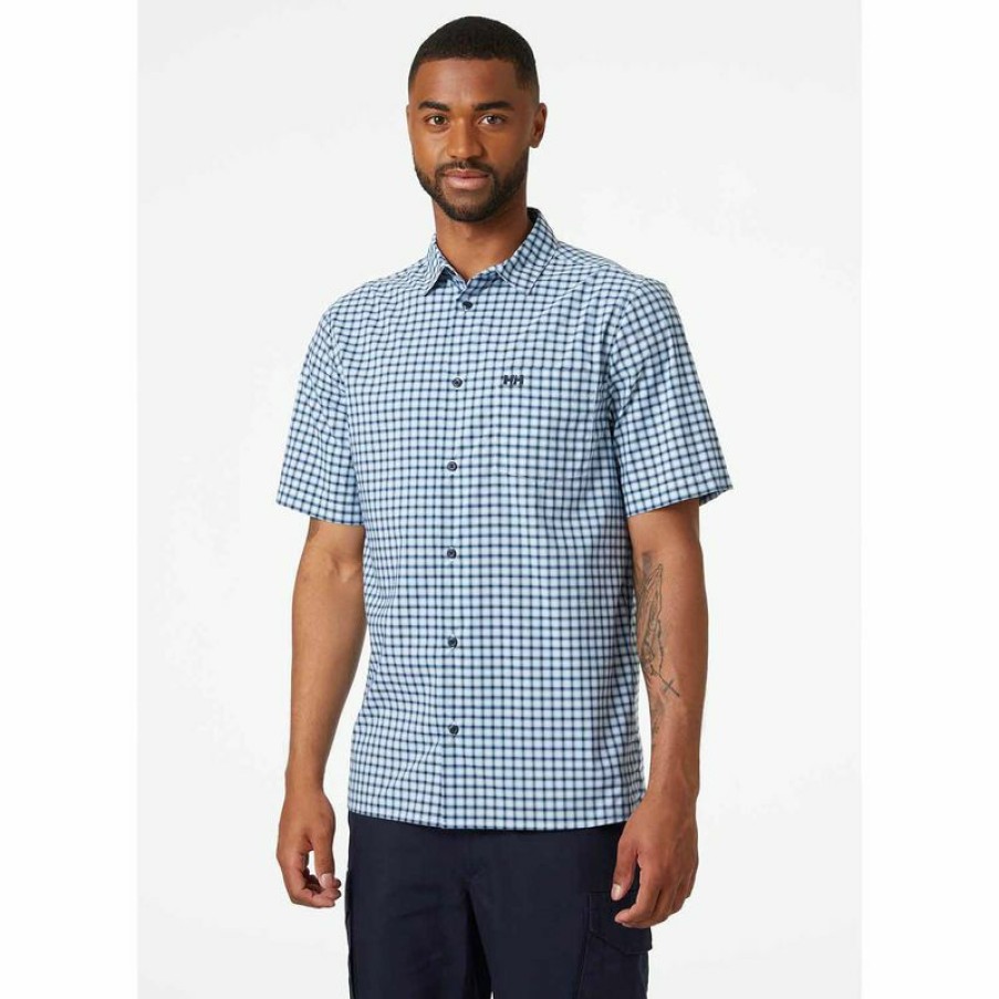 Men'S Shirts * | Helly Hansen Men'S Fjord Qd 2.0 Shirt Navy