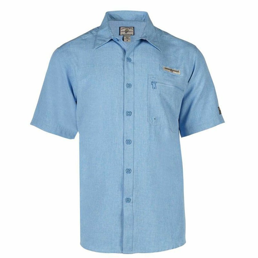 Men'S Shirts * | Hook & Tackle Men'S Tamarindo Uv Vented Fishing Shirt