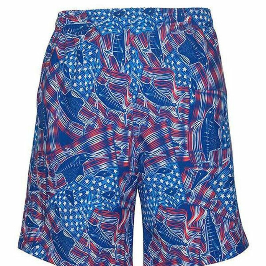 Men'S Swimwear * | Hook & Tackle Men'S American Billfish Swim Trunks Navy