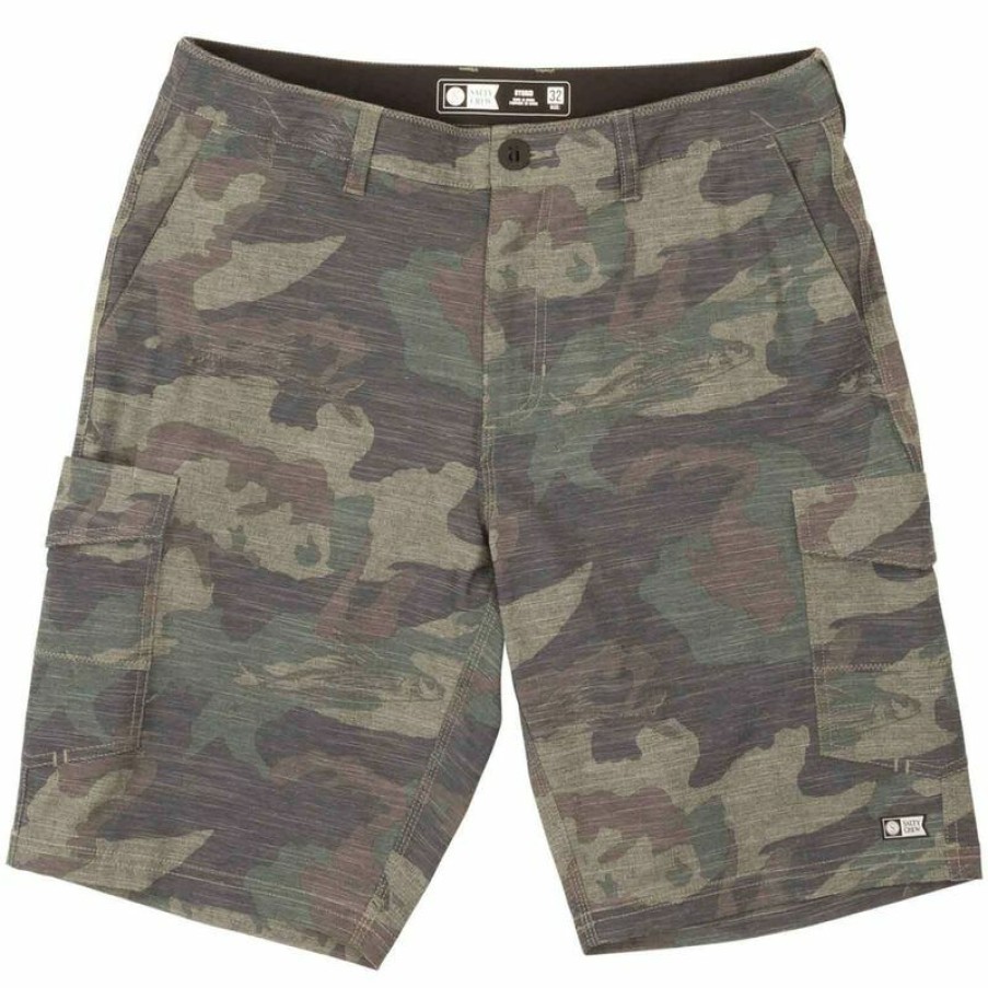 Men'S Shorts * | Salty Crew Men'S Drifter 2 Cargo Hybrid Shorts Camo