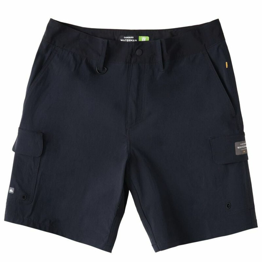 Men'S Shorts * | Quiksilver Waterman Men'S Harbor Rat Amphibian Shorts Black