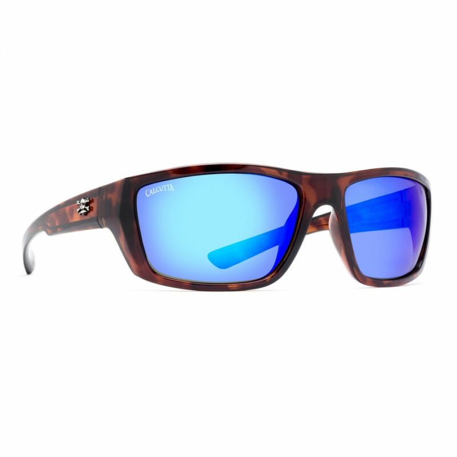 Men'S Accessories * | Calcutta Men'S Shock Sunglasses Tortoise/Blue