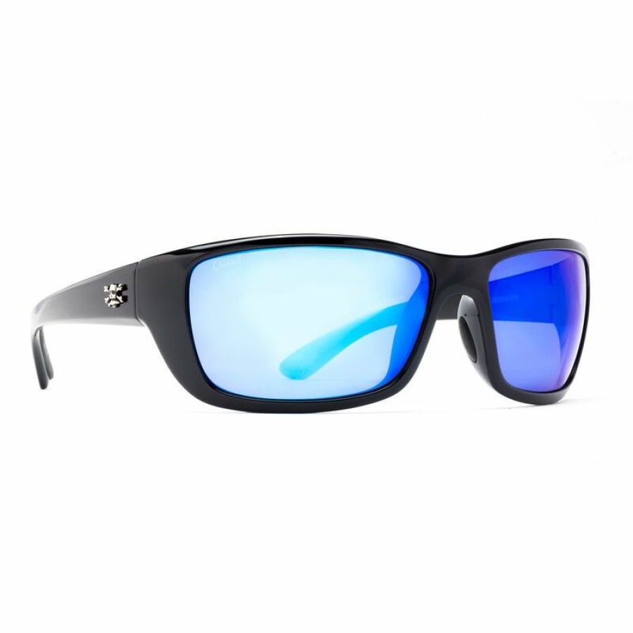 Men'S Accessories * | Calcutta Men'S Bimini Sunglasses Black/Blue Mirror