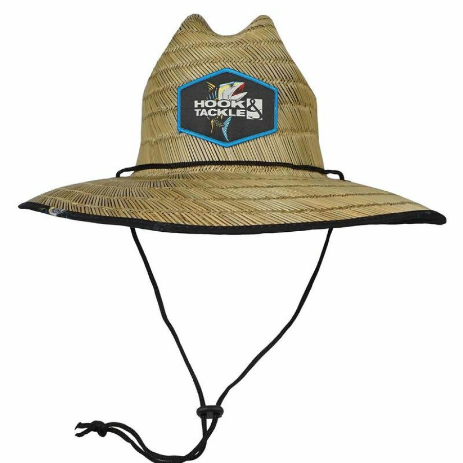 Men'S Accessories * | Hook & Tackle Tuna Lifeguard Straw Fishing Hat Natural