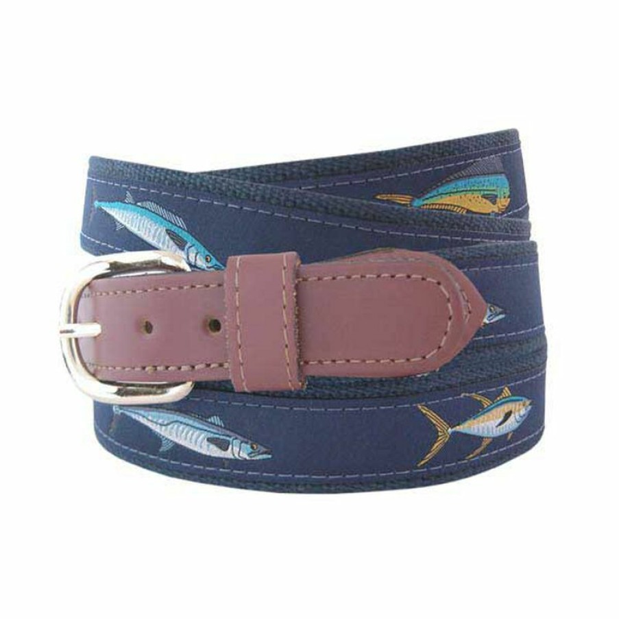 Men'S Accessories * | West Marine Men'S Offshore Ribbon Belt Navy