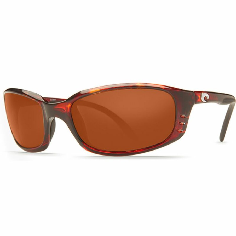 Men'S Accessories * | Costa Brine 580P Polarized Sunglasses Tortoise Frame/Copper Lens