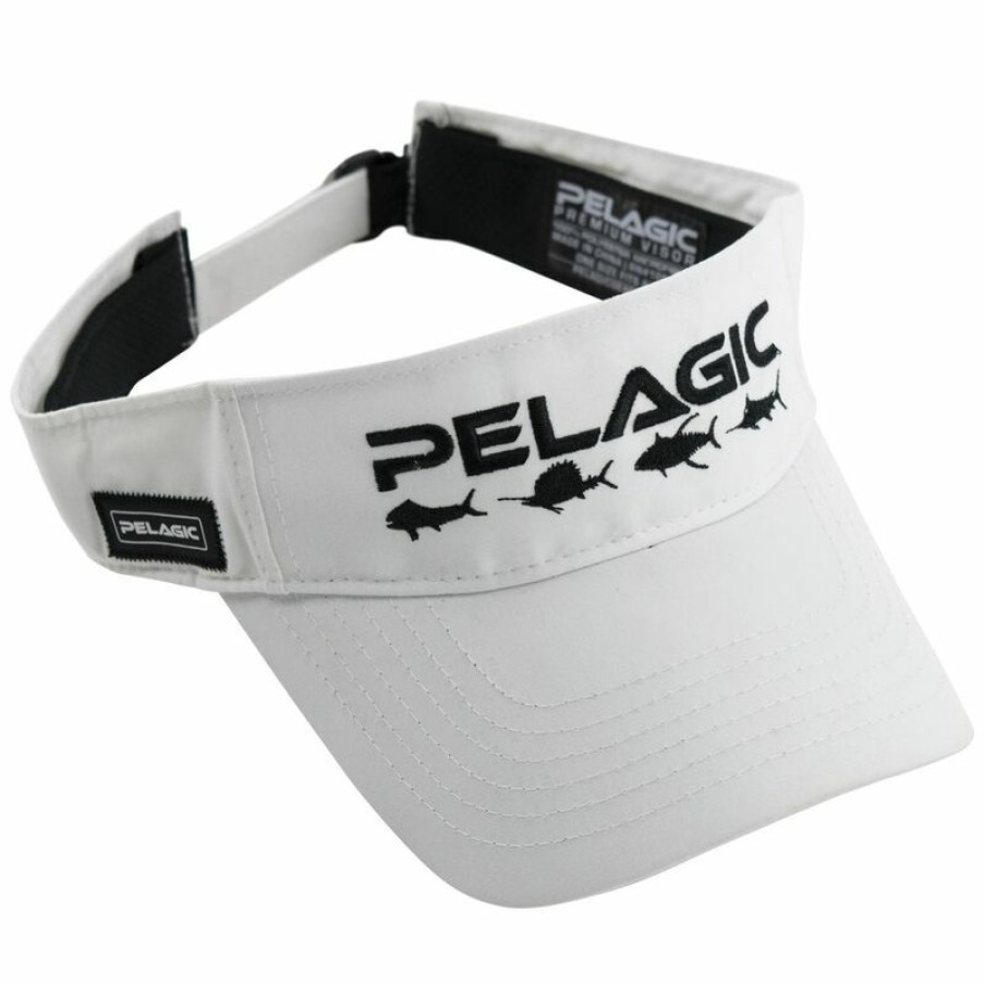 Men'S Accessories * | Pelagic Performance Visor White