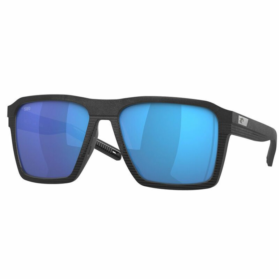 Men'S Accessories * | Costa Antille 580G Polarized Sunglasses Net Black Frame/Blue Mirror Lens