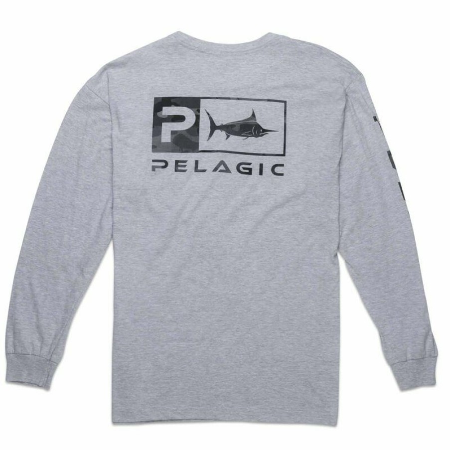 Men'S Shirts * | Pelagic Men'S Icon Shirt Heather_Grey