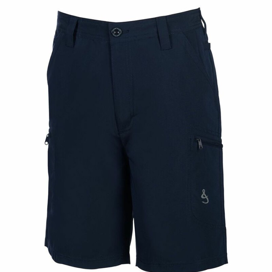 Men'S Shorts * | Hook & Tackle Men'S Driftwood Stretch Fishing Cargo Shorts