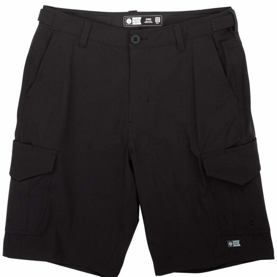 Men'S Shorts * | Salty Crew Men'S Deep Sea 2 Cargo Shorts Black