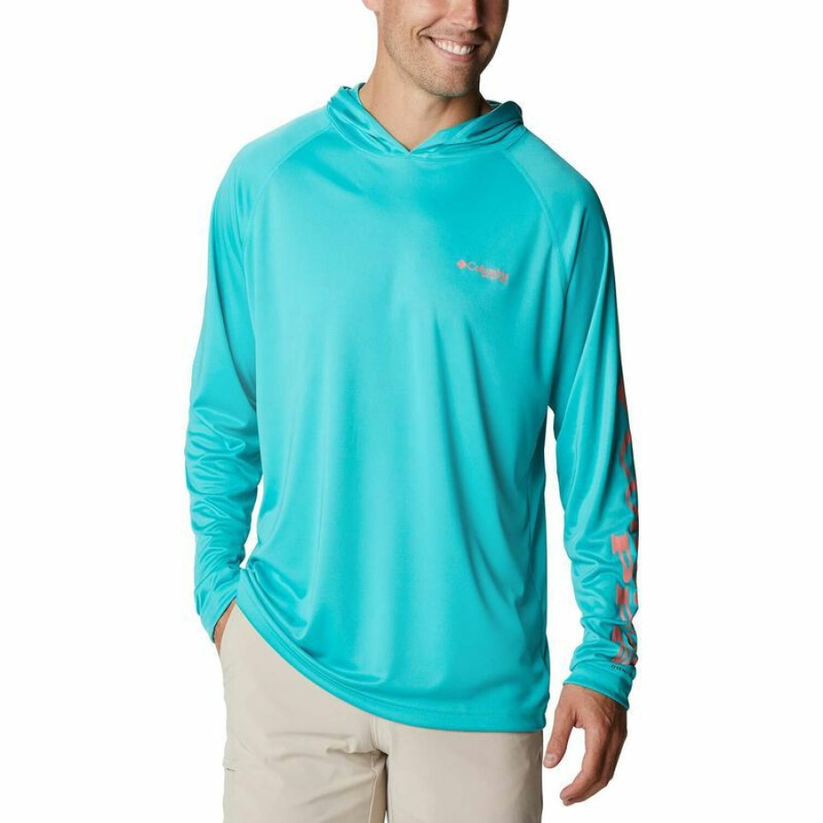 Men'S Shirts * | Columbia Men'S Pfg Terminal Tackle Hooded Shirt