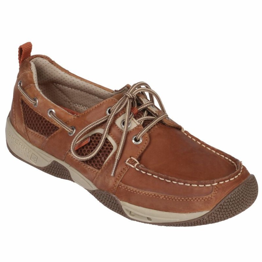 Men'S Shoes * | Sperry Men'S Sea Kite Sport Mocs, Wide Width Tan