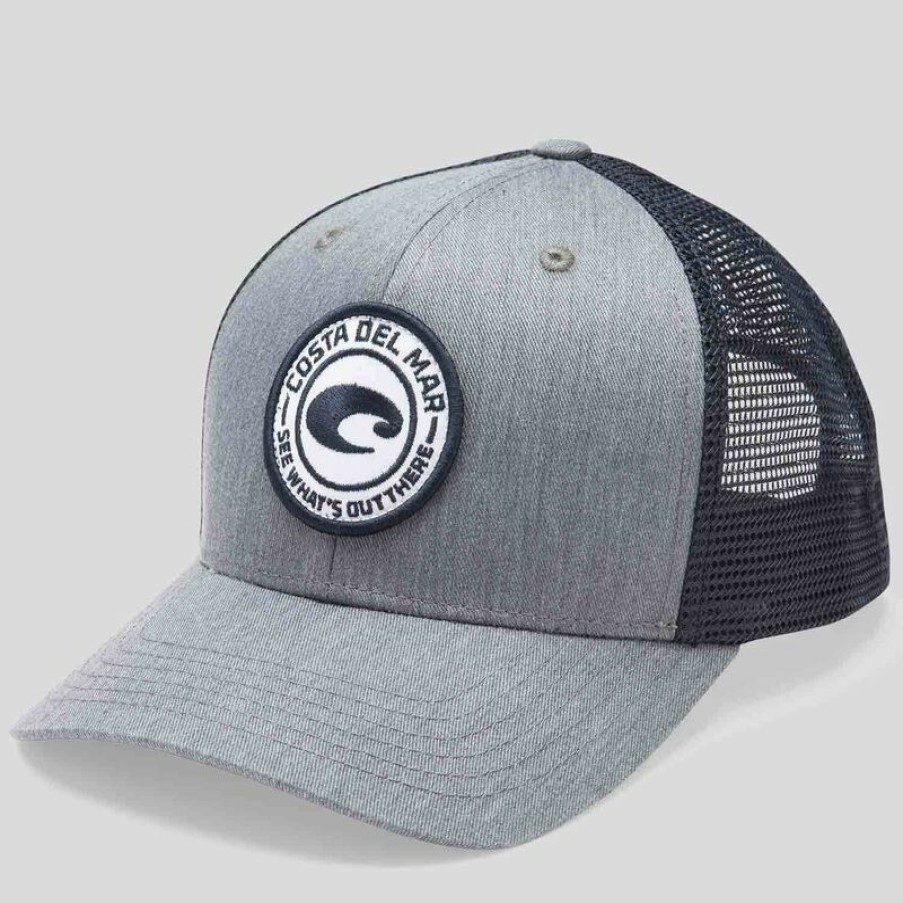 Men'S Accessories * | Costa Men'S Medallion Baseball Cap Grey