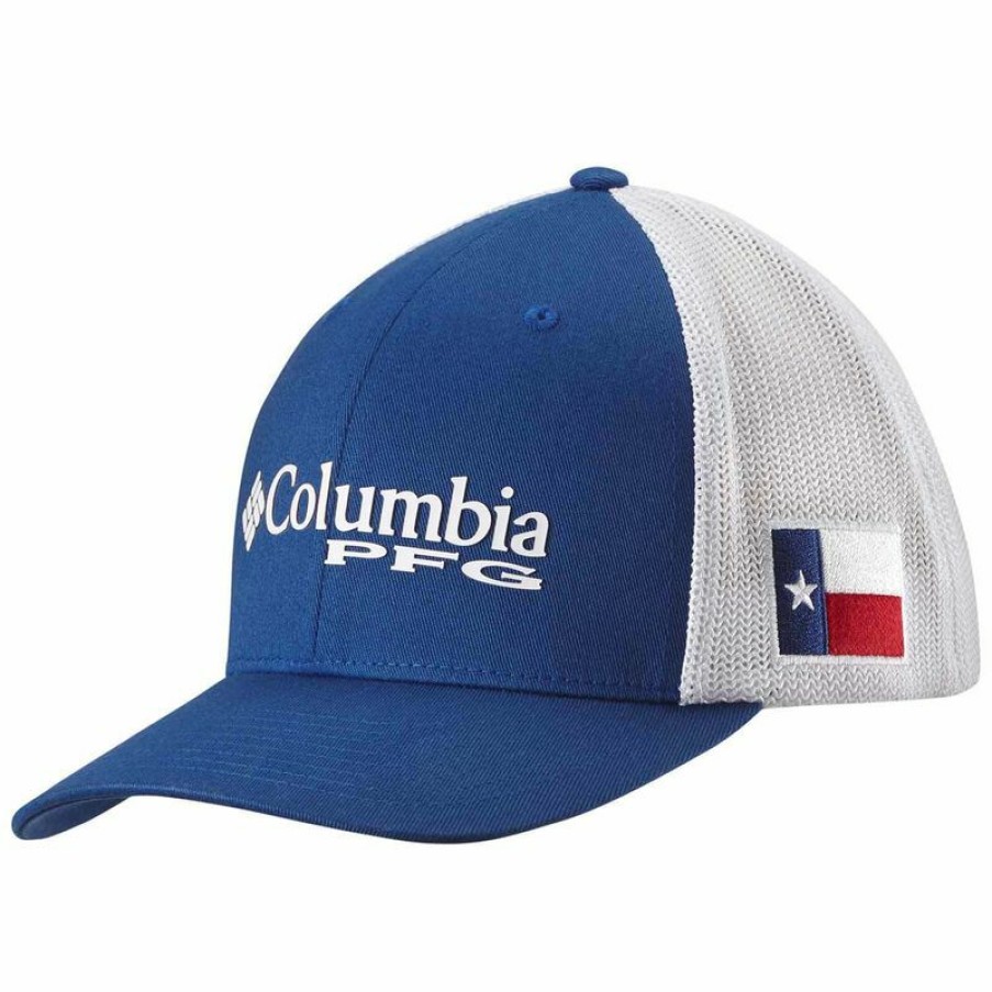 Men'S Accessories * | Columbia Men'S Pfg Mesh Stateside Ball Cap