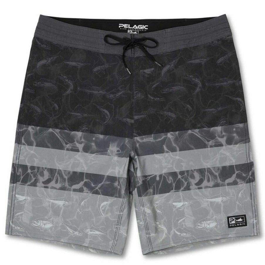 Men'S Swimwear * | Pelagic Men'S Americamo Deep Drop Board Shorts