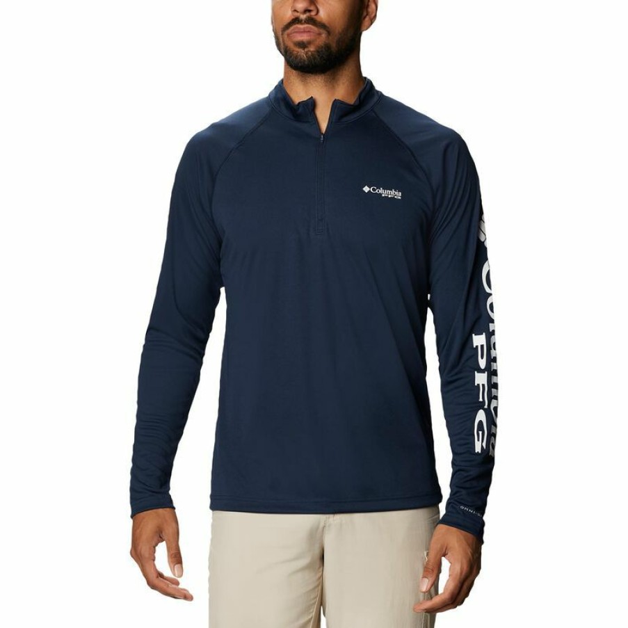 Men'S Shirts * | Columbia Men'S Pfg Terminal Tackle 1/4 Zip Pullover