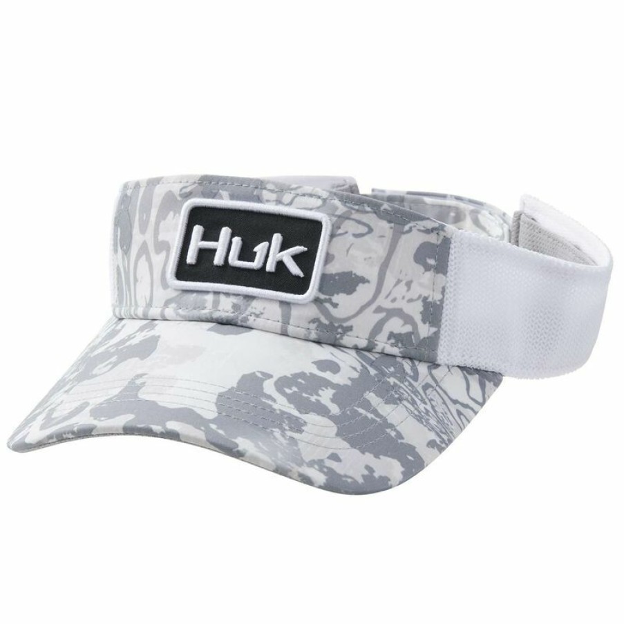 Men'S Accessories * | Huk Tide Change Visor White_Gray