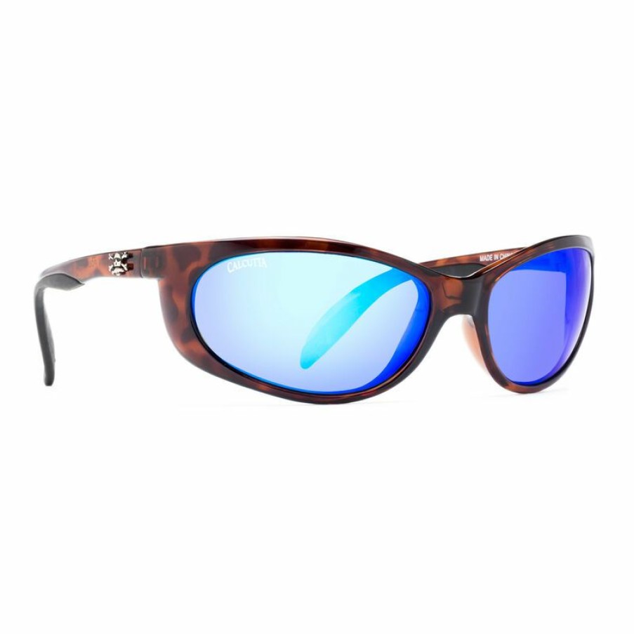 Men'S Accessories * | Calcutta Men'S Smoker Sunglasses Tortoise/Blue