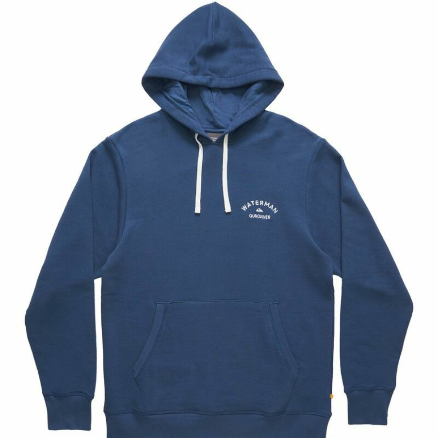 Men'S Sweaters & Sweatshirts * | Quiksilver Waterman Men'S After Surf Hoodie Ensign Blue