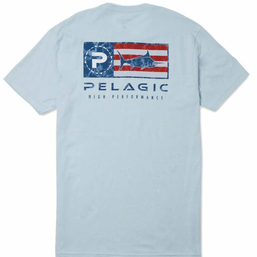 Men'S Shirts * | Pelagic Men'S Americamo Icon Premium Shirt