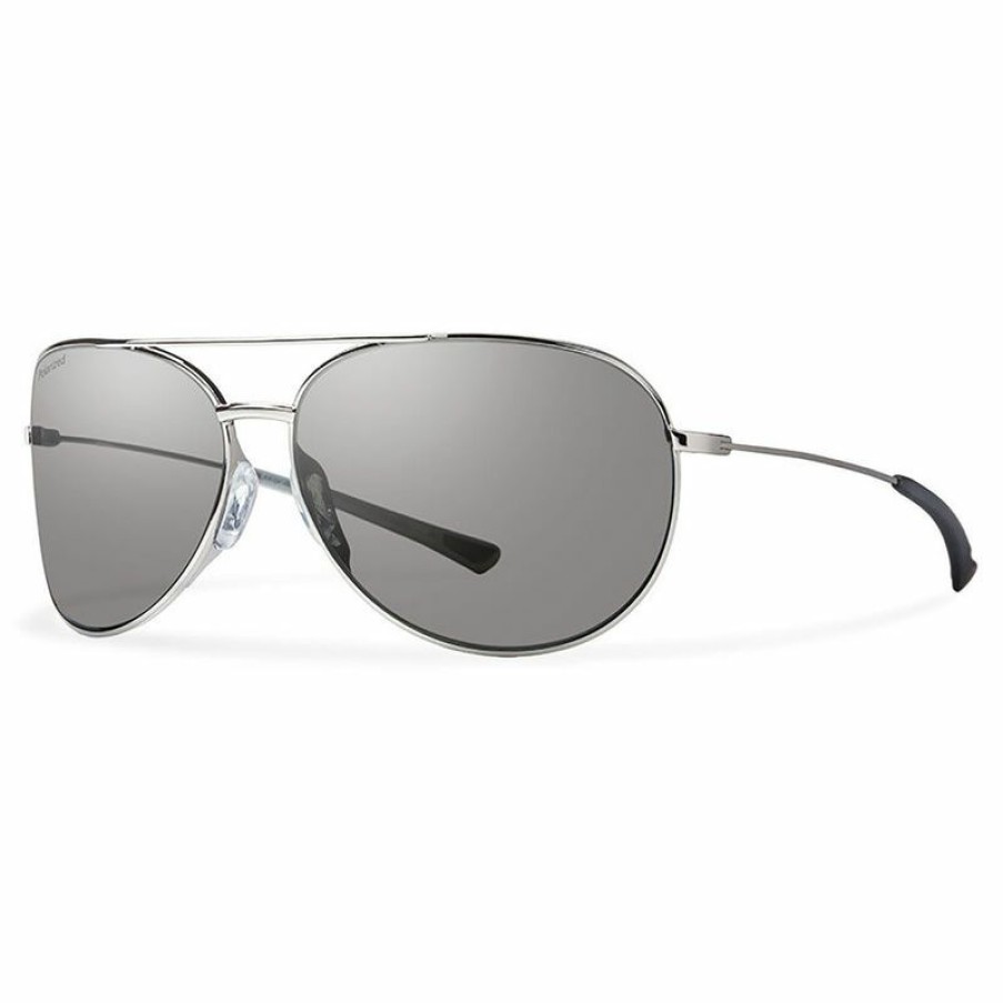 Men'S Accessories * | Smith Optics Rockford Slim Polarized Sunglasses Silver/Platinum