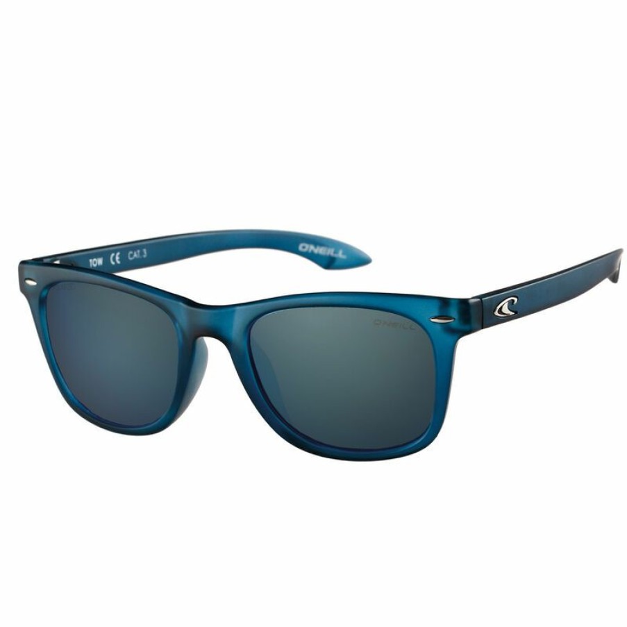 Men'S Accessories * | O'Neill Tow Polarized Sunglasses Matte Blue Crystal Frame/Blue Mirror Lens