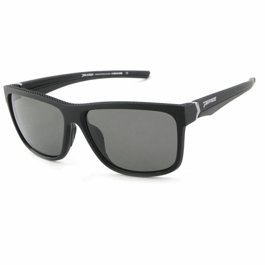 Men'S Accessories * | Peppers Polarized Eyeware Telluride Polarized Sunglasses Matte Black Frame/Smoke Lens