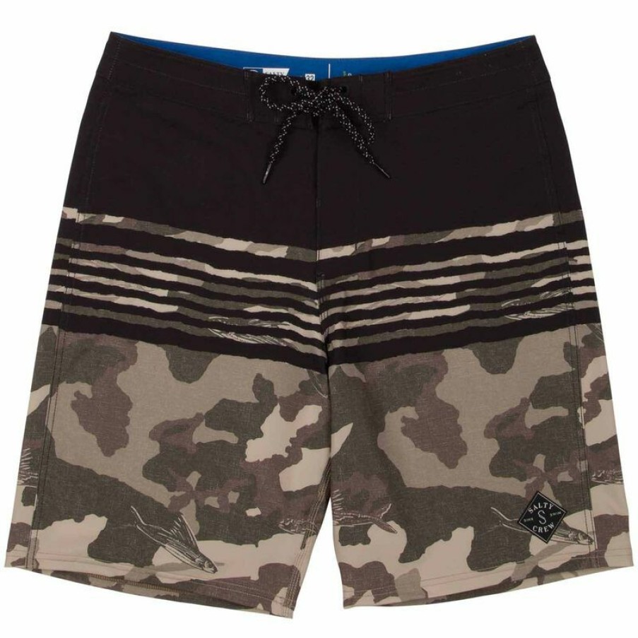 Men'S Swimwear * | Salty Crew Men'S Ripple Board Shorts