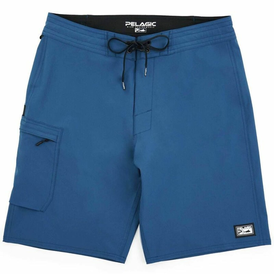 Men'S Swimwear * | Pelagic Men'S Gyotaku Blue Water Board Shorts