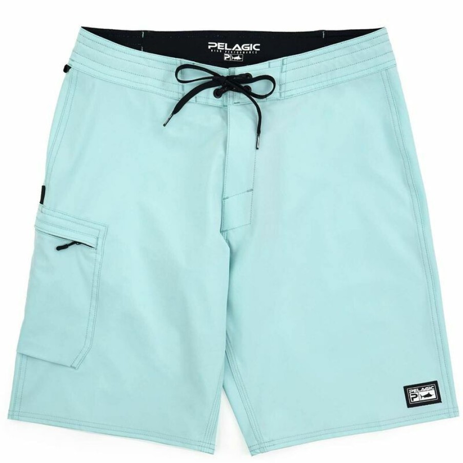 Men'S Swimwear * | Pelagic Men'S Gyotaku Blue Water Board Shorts