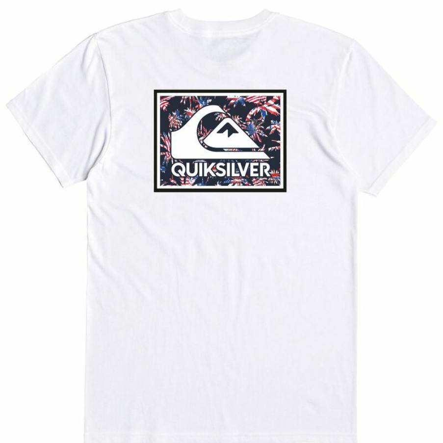 Men'S Shirts * | Quiksilver Men'S Nationwide Shirt White