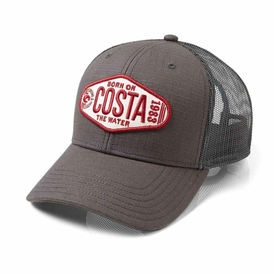 Men'S Accessories * | Costa Clinch Trucker Hat Heather Gray