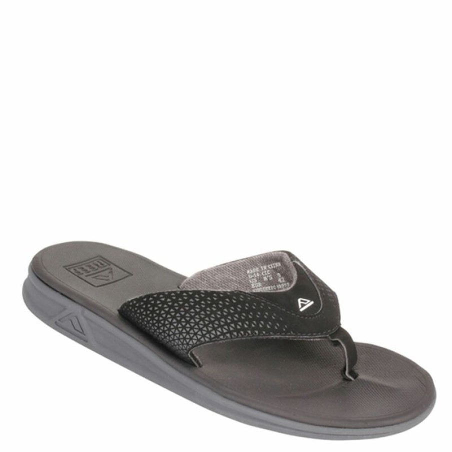 Men'S Shoes * | Reef Men'S Rover Flip-Flop Sandals Black