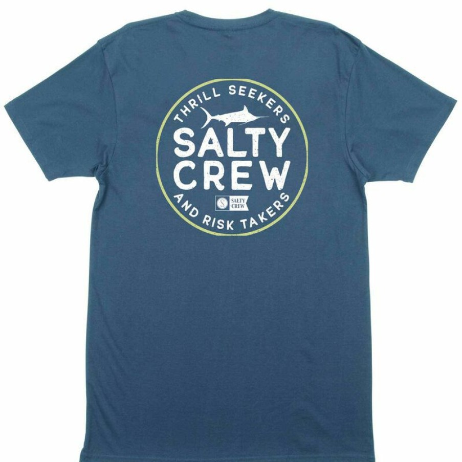 Men'S Shirts * | Salty Crew Men'S First Mate Premium Shirt Navy