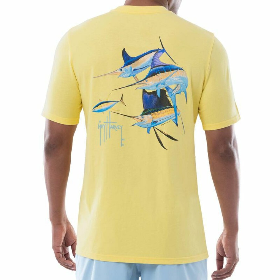 Men'S Shirts * | Guy Harvey Men'S Trouble Shirt Sunshine