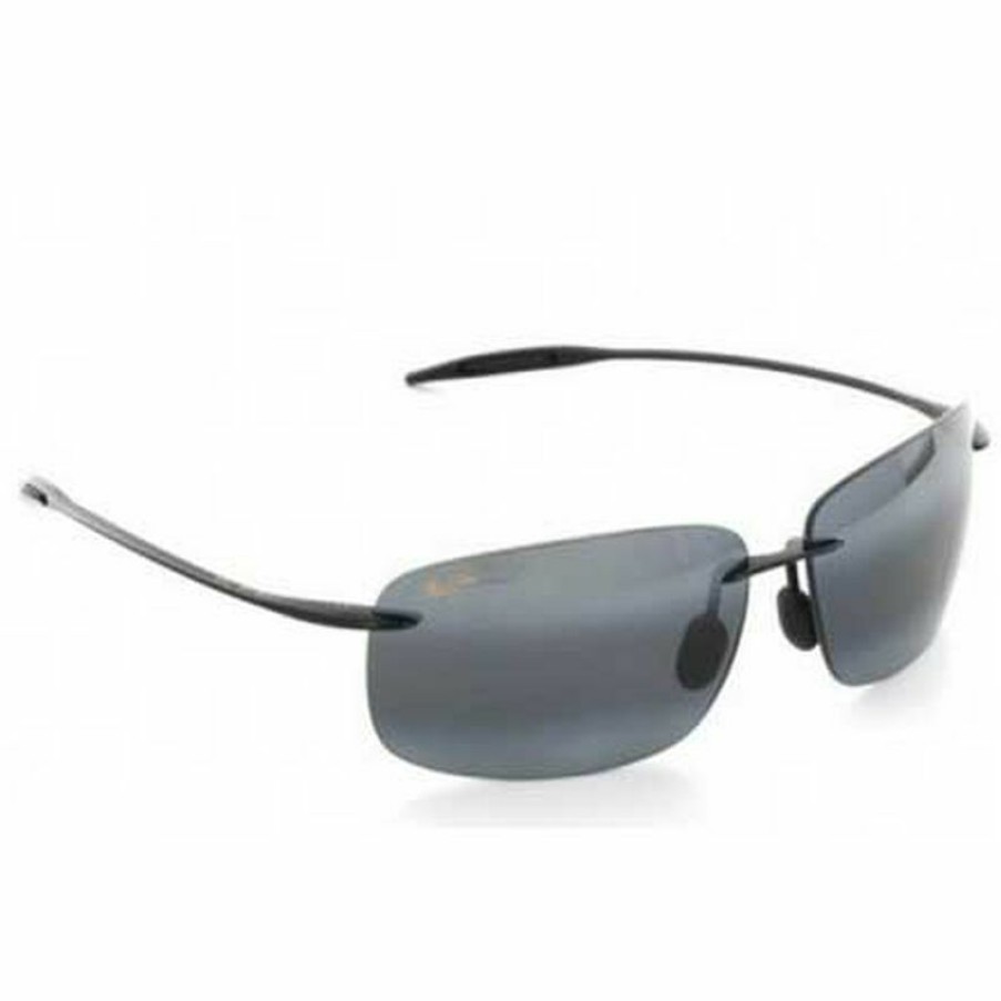 Men'S Accessories * | Maui Jim Breakwall Polarized Sunglasses Gray/Silver