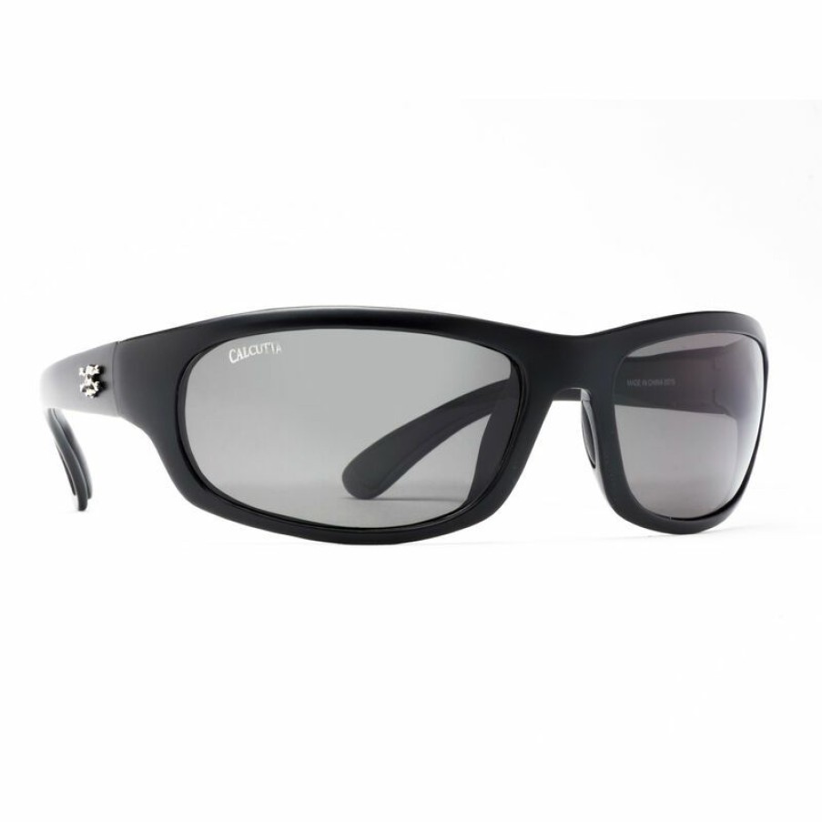 Men'S Accessories * | Calcutta Men'S Steelhead Sunglasses Matte Black/Gray