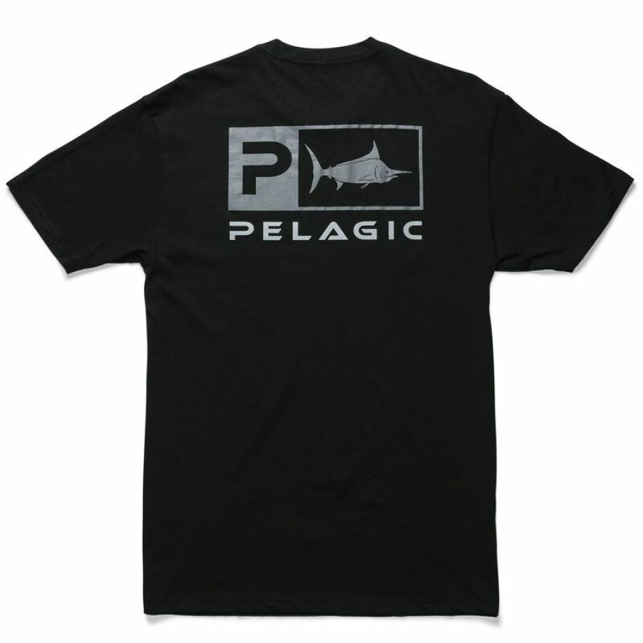 Men'S Shirts * | Pelagic Men'S Icon Premium Shirt Black