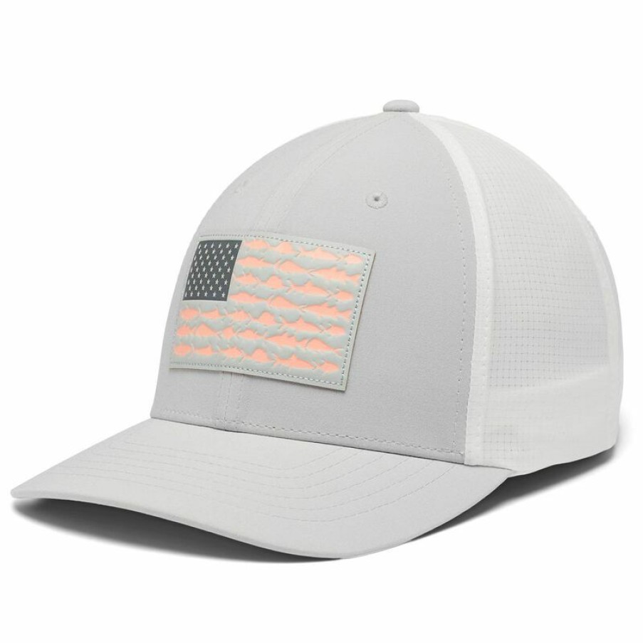 Men'S Accessories * | Columbia Men'S Pfg Fish Flag Signature 110 Baseball Cap