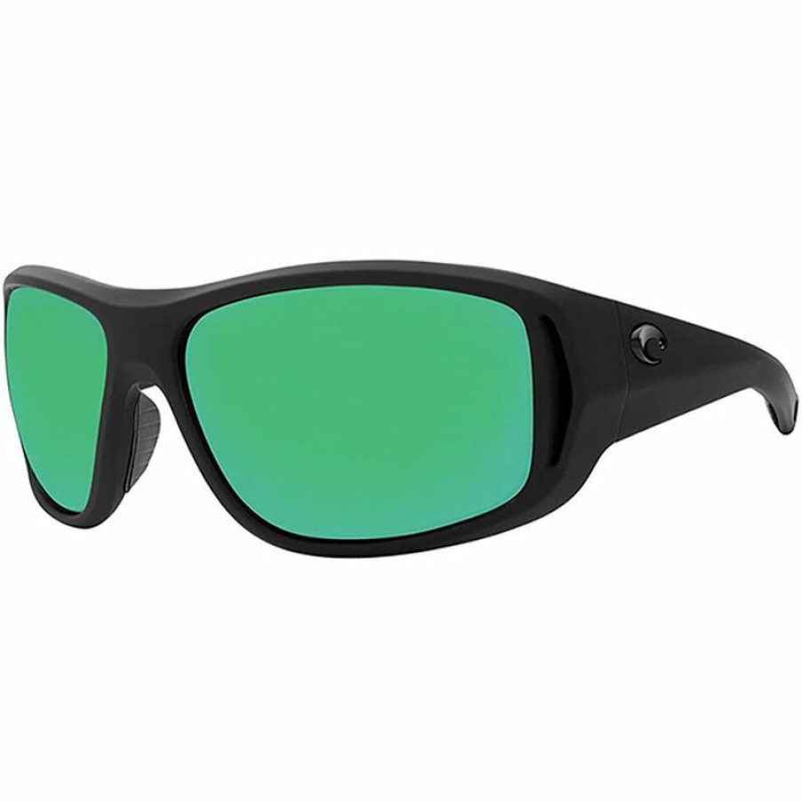 Men'S Accessories * | Costa Montauk 580P Polarized Sunglasses Matte Black Frame/Green Mirror Lens