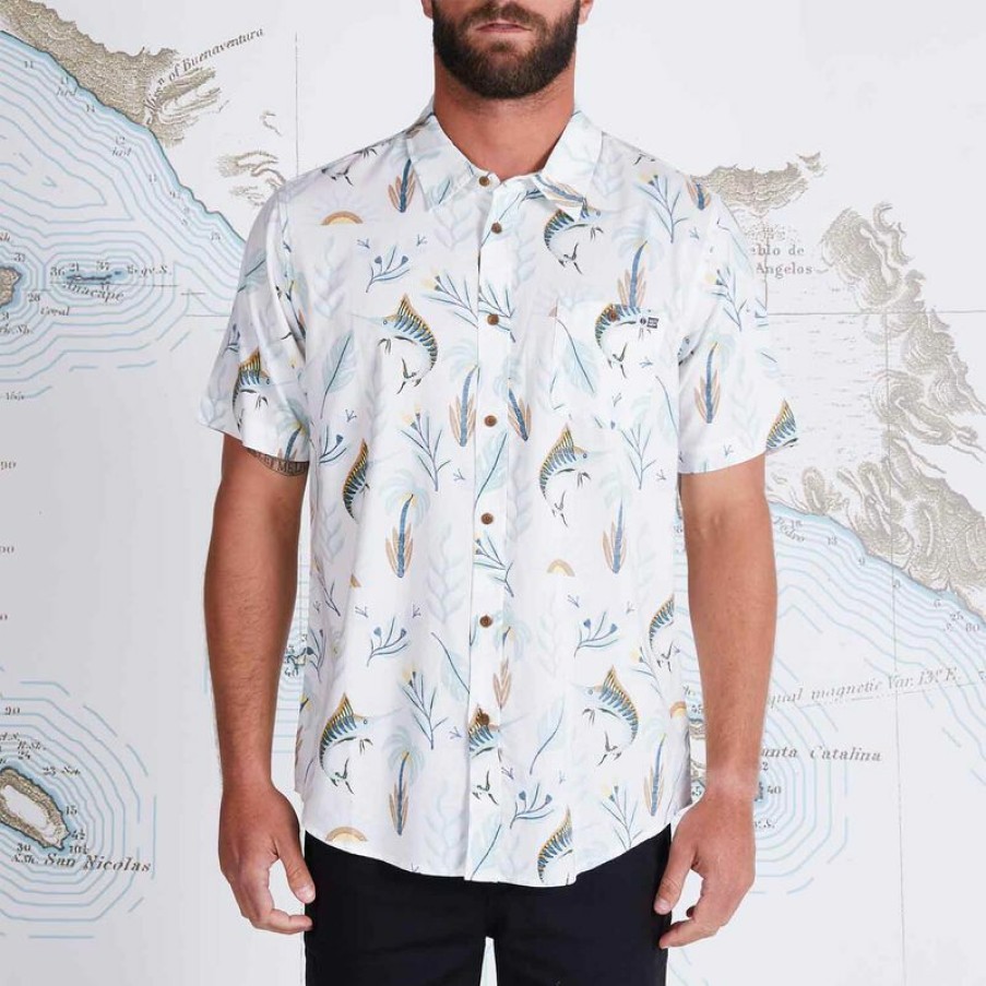 Men'S Shirts * | Salty Crew Men'S Hodad Shirt Stone