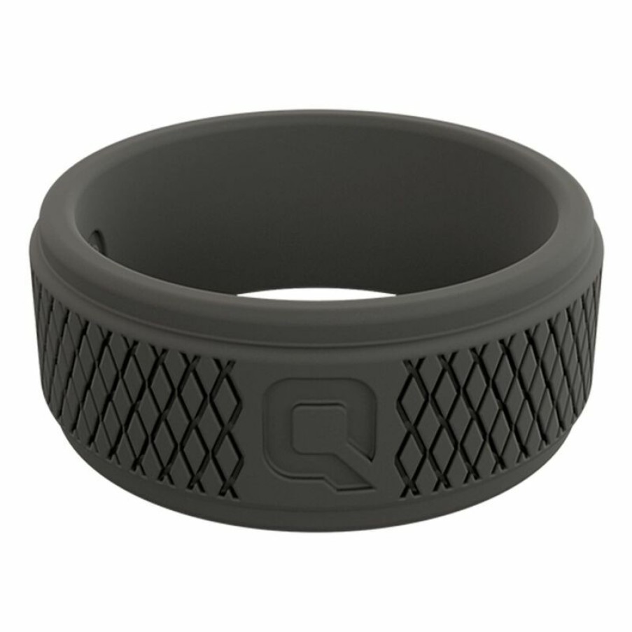 Men'S Accessories * | Qalo Men'S Crosshatch Q2X Silicone Ring, Size 11