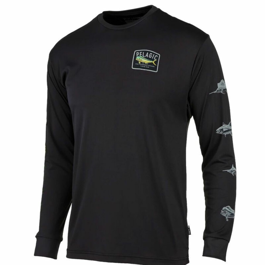 Men'S Shirts * | Pelagic Men'S Game Fish Aquatek Shirt